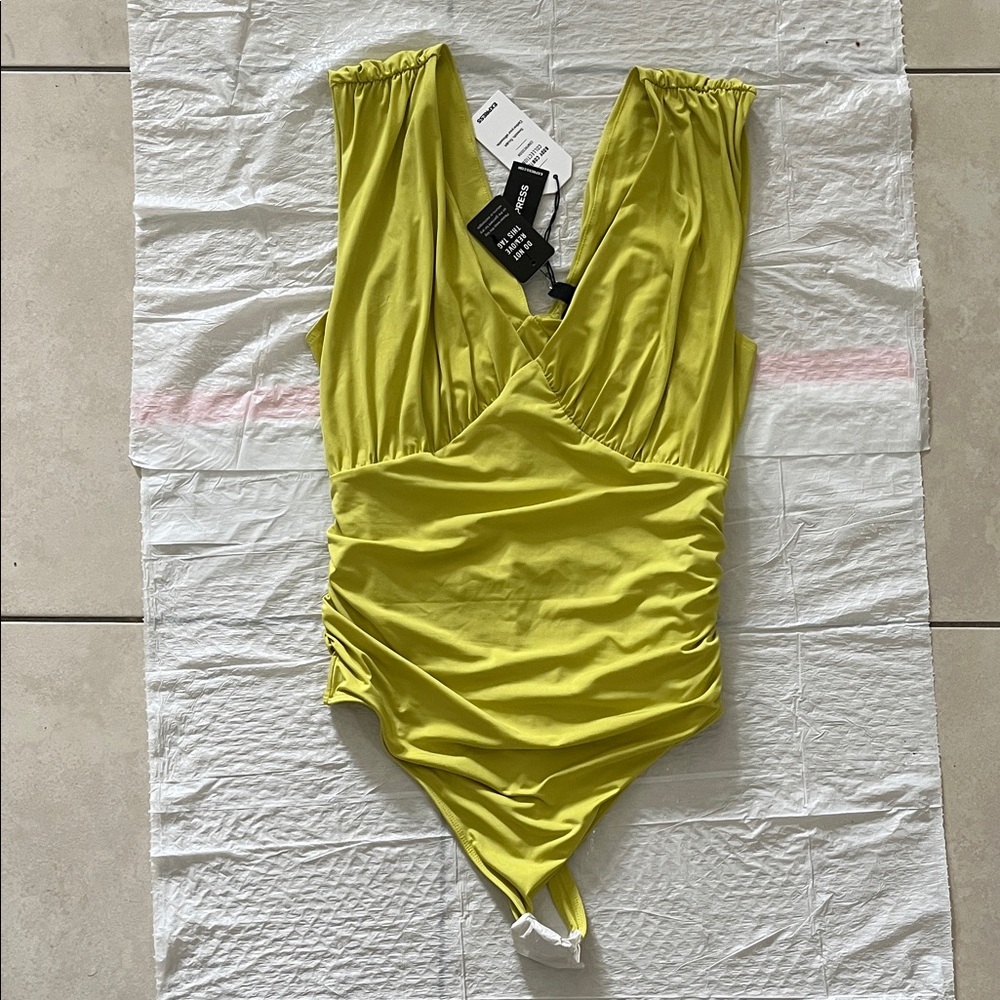 Express Lime Green Bodysuit